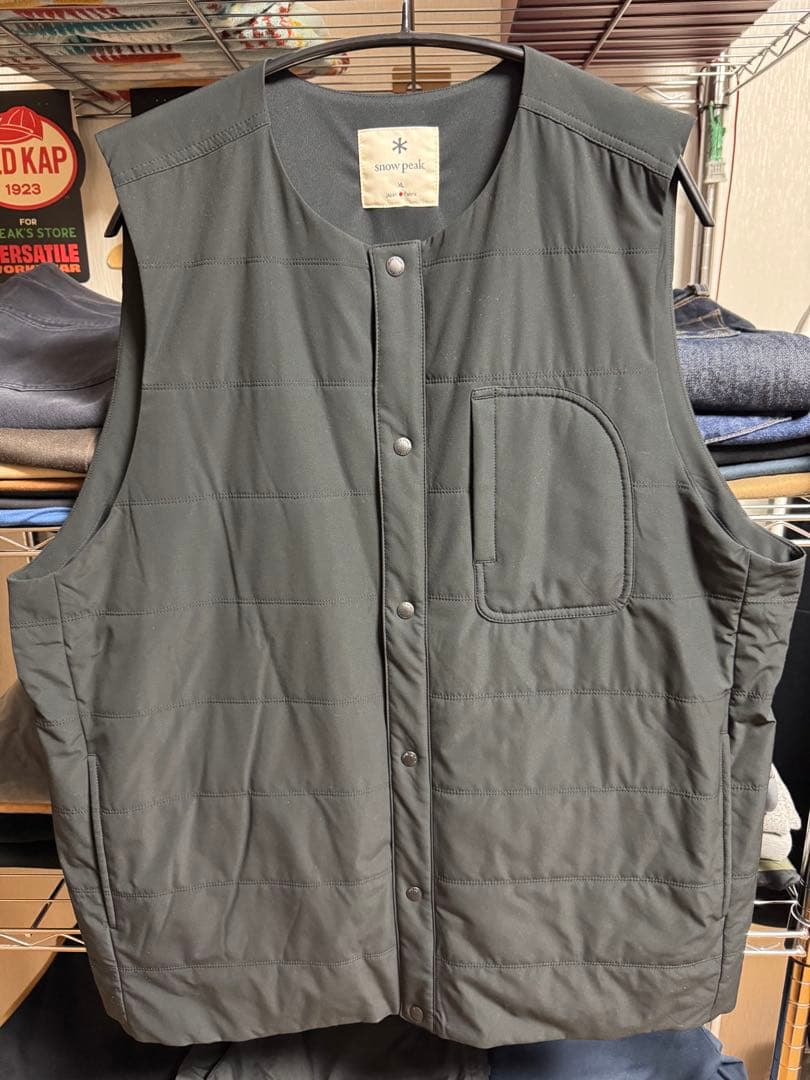  peak スノーピークフレキシブルインサレーションベスト　ブラックXL