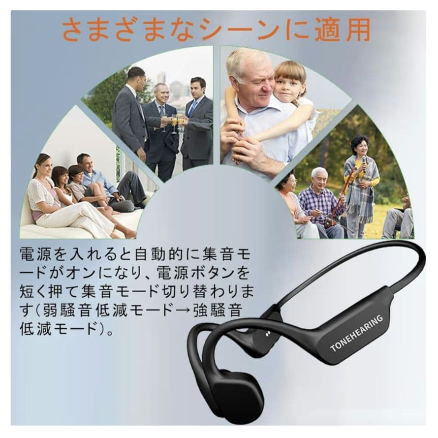 【新品未使用】集音器　骨伝導　ワイヤレス