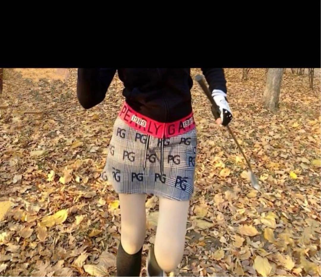 美品　パーリーゲイツ ニットジャケット　パーカー　0 ネイビー　ピンク