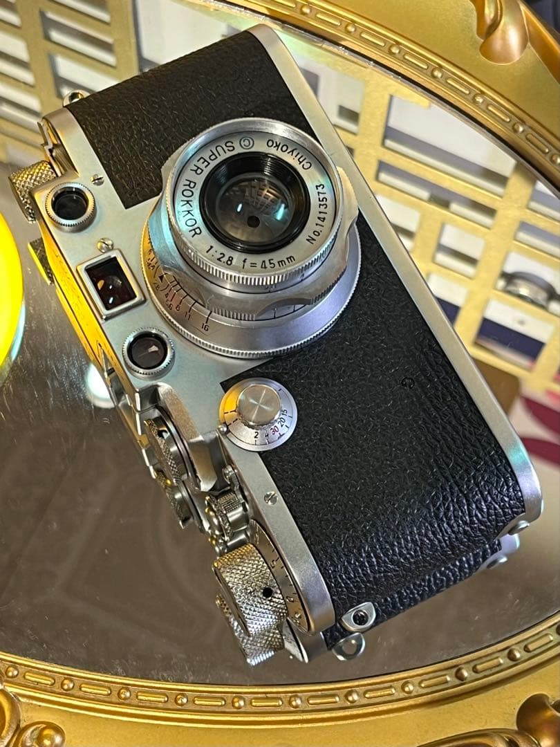 Leica IIIf バルナックライカ＋名玉Rokkor 45mm f2.8