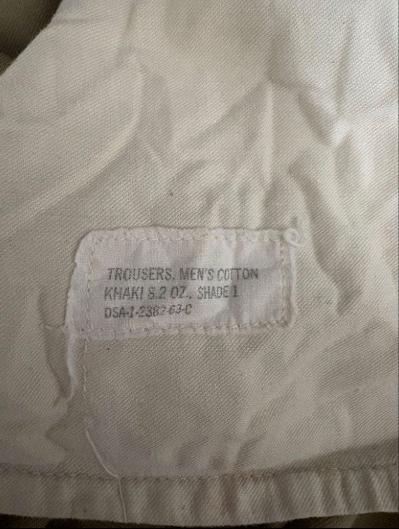 60’s us army チノパン