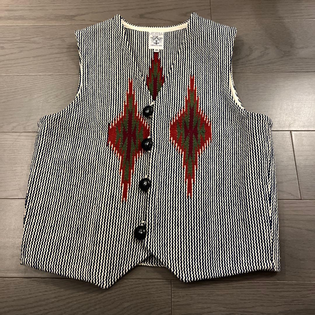 ORTIEGA'S 希少柄ウールベスト 38