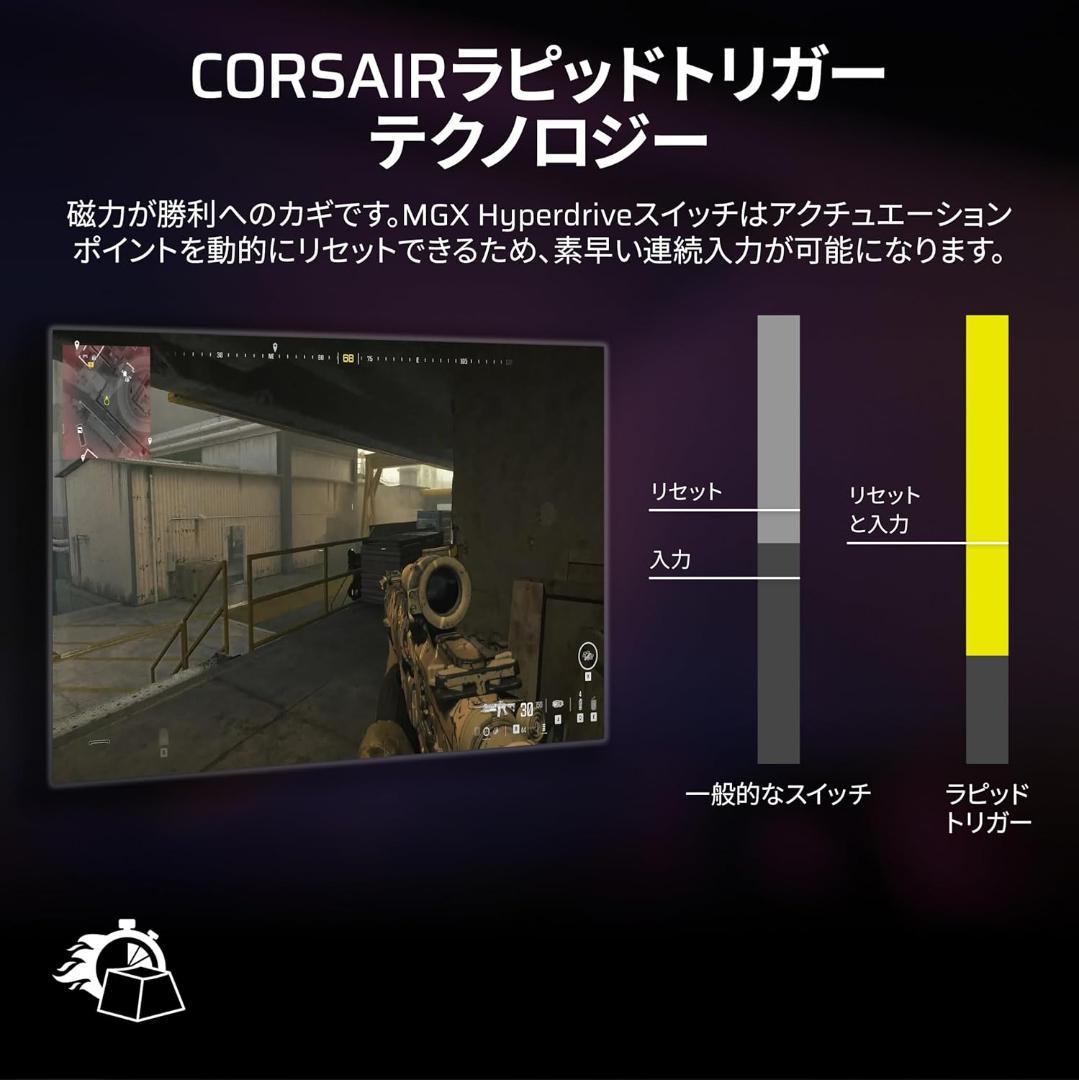 CORSAIR VANGUARD 96 PRO 有線ゲーミングキーボード 日本語