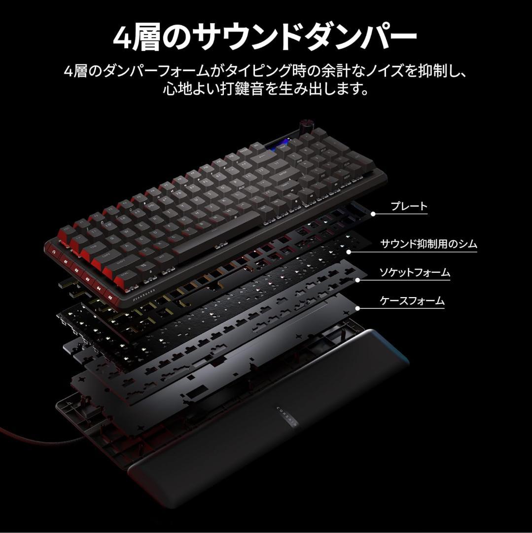 CORSAIR VANGUARD 96 PRO 有線ゲーミングキーボード 日本語