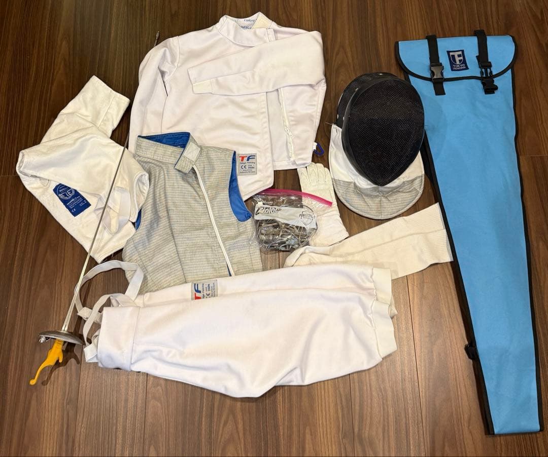 Tokyo Fencingフェンシング防具サーベルセット125cm-135cm用