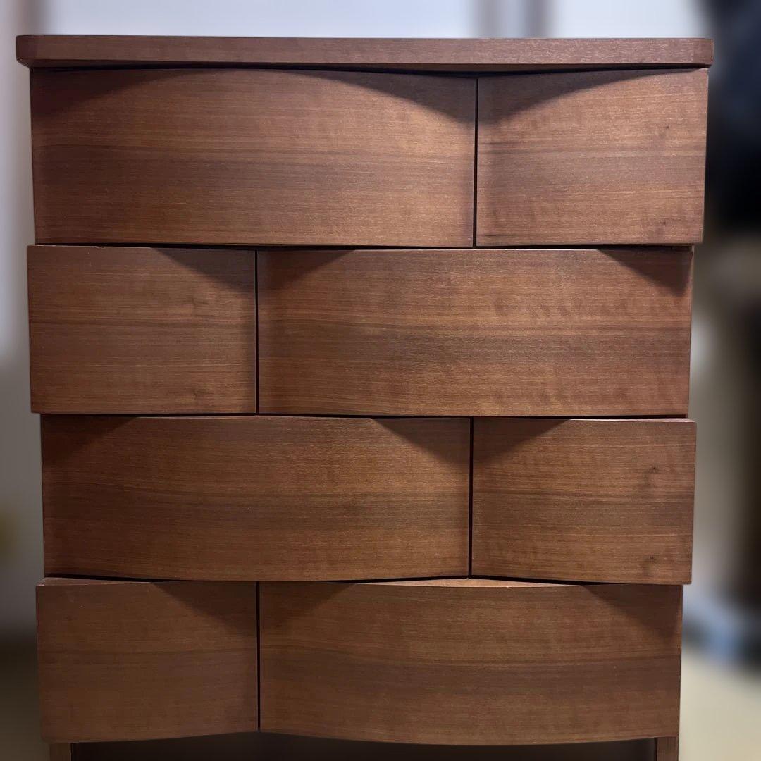 た*様 佐藤工芸 ウォールナット デュオ チェスト　W89cm