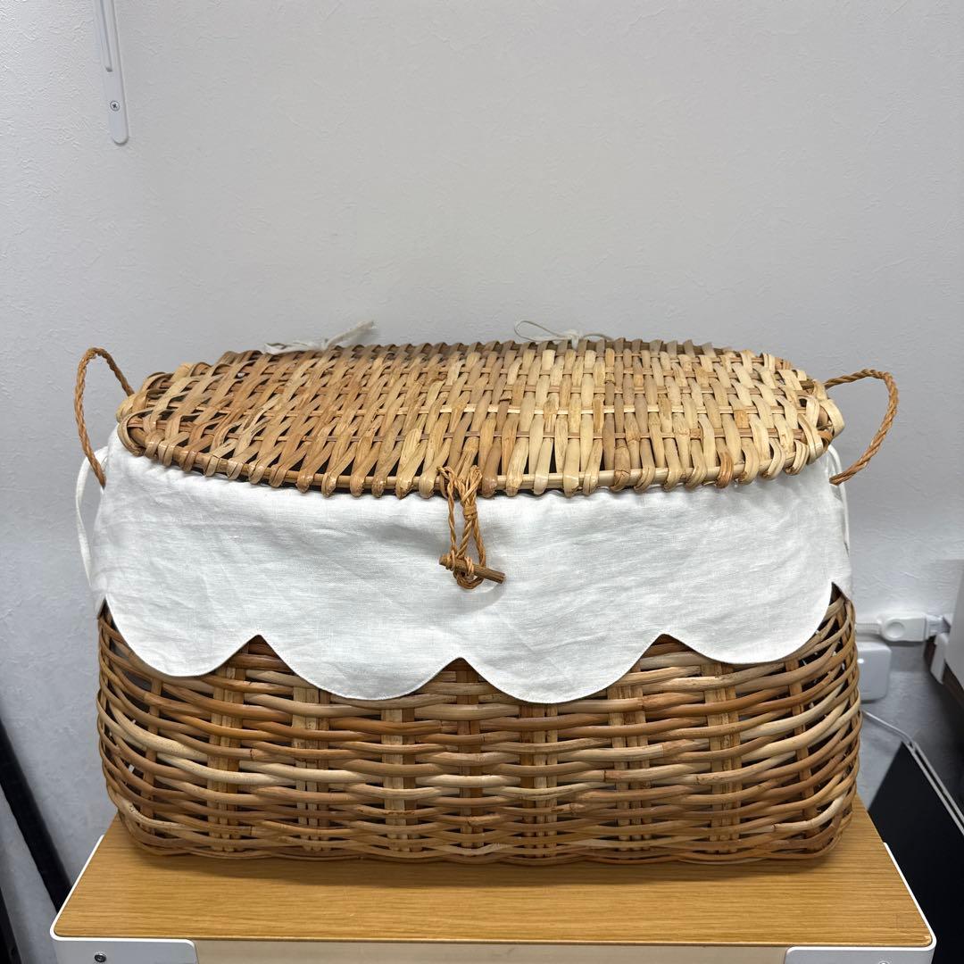 カトリーヌ ドゥヌアル ラタン バスケット