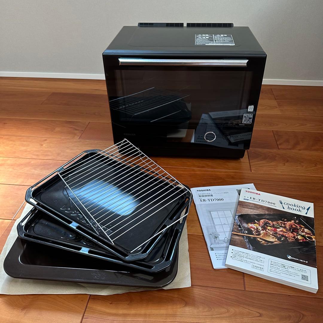 TOSHIBA ER-TD7000 石窯ドーム　 オーブン トレイ付き