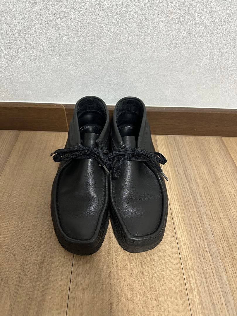 クラークス　ワラビー　レザー　ブーツ　US7.5 ブラック