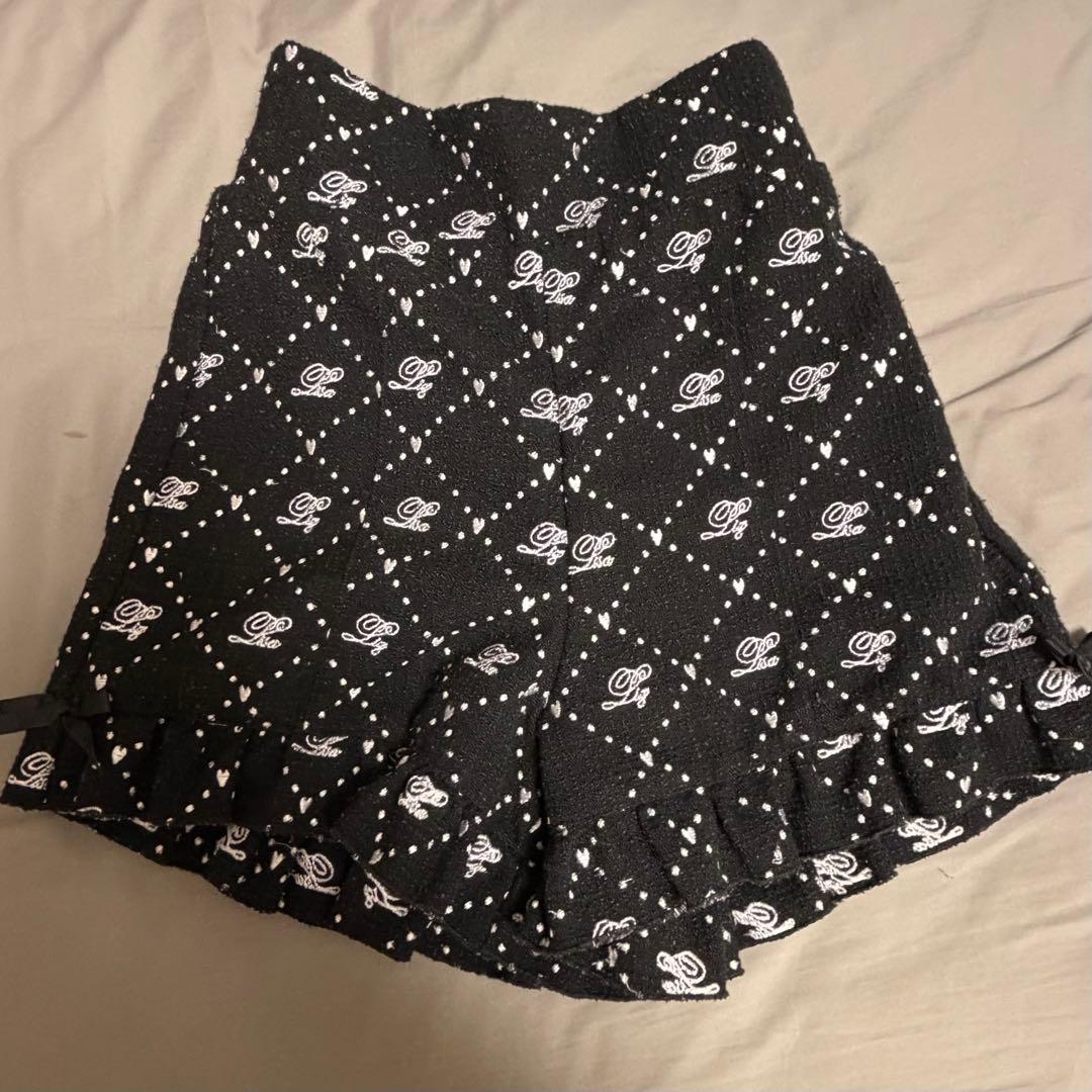 リズリサ LIZLISA モノグラムリボンツイードセットアップ