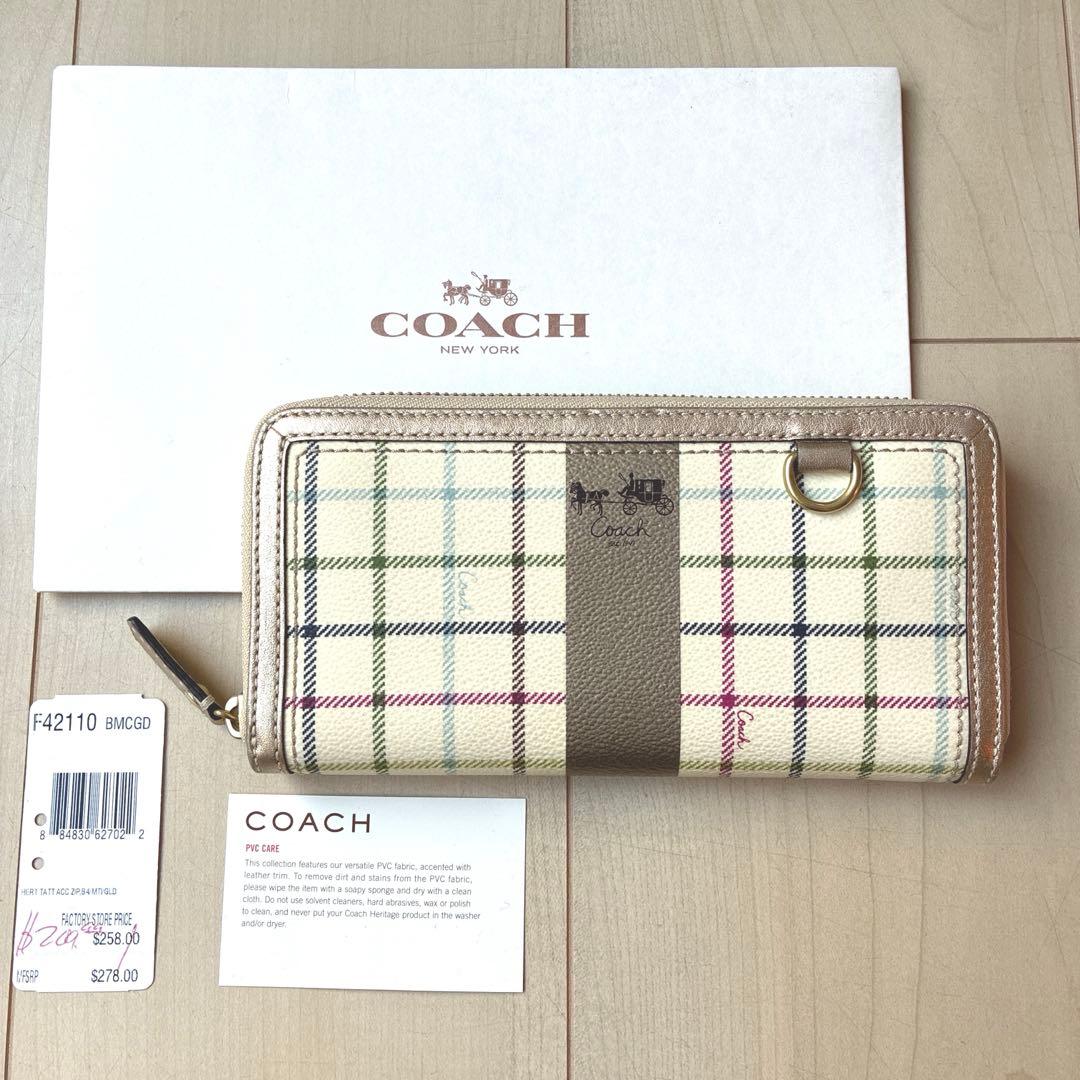 マッシーさま専用☆新品レア☆COACH☆ホースアンドキャリッジラウンドファスナー