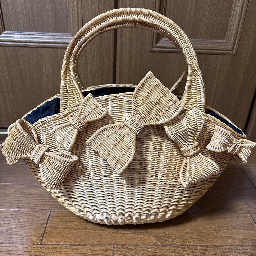 猫*読様 Anatelier リボンかごバッグ