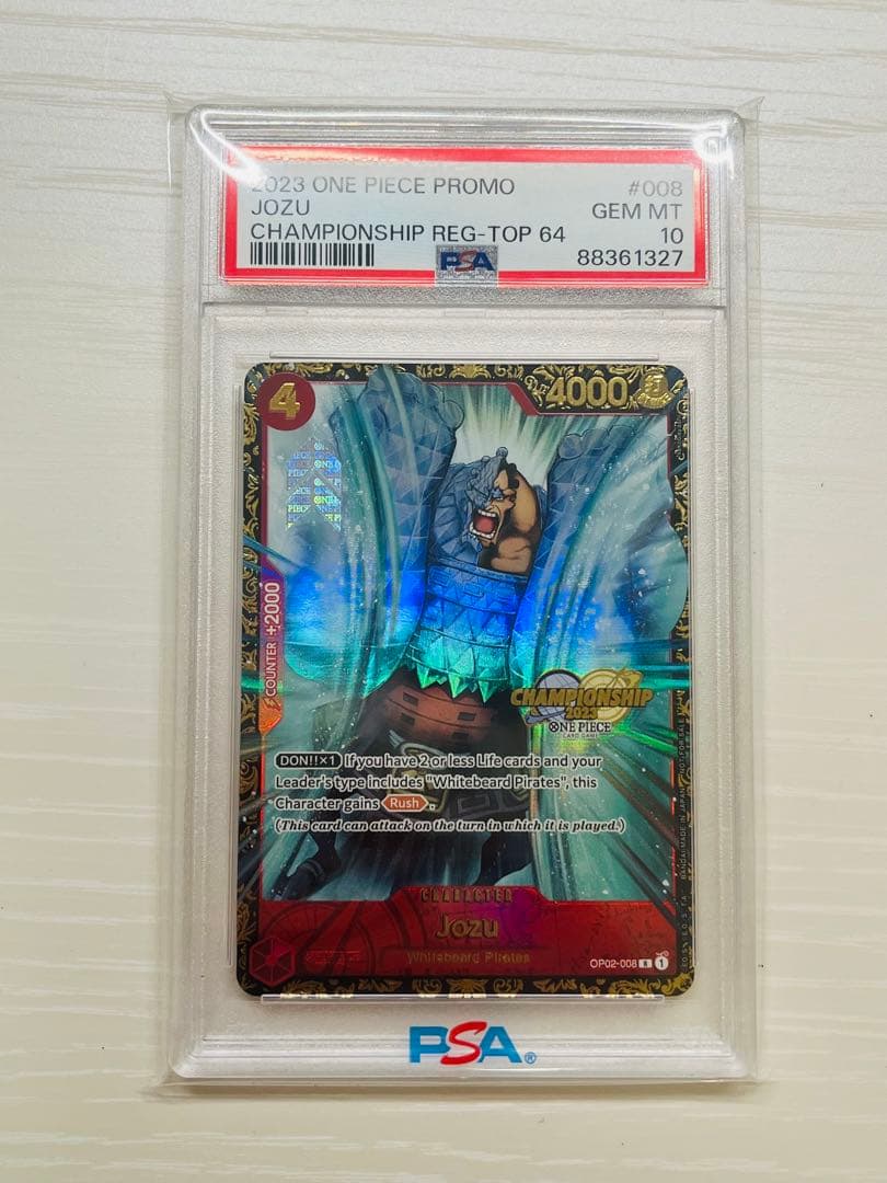 PSA10 ワンピース 英語 ジョズ チャンピオンシップ TOP64 海外