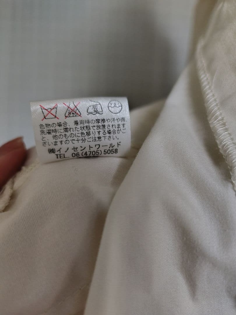 d*7様 イノセントワールド　レースフリル　タックブラウス