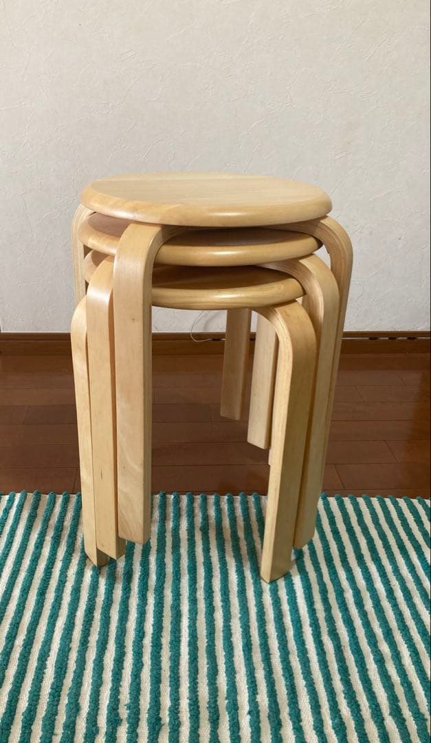 【美品】丸藤スツール ■３脚セット