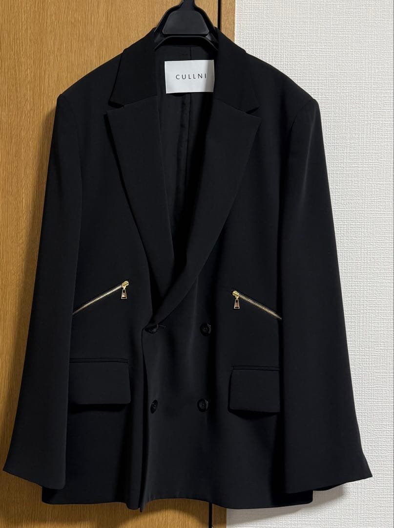 【たかお】CULLNI ダブルサテンジップポケットテーラード サイズ1