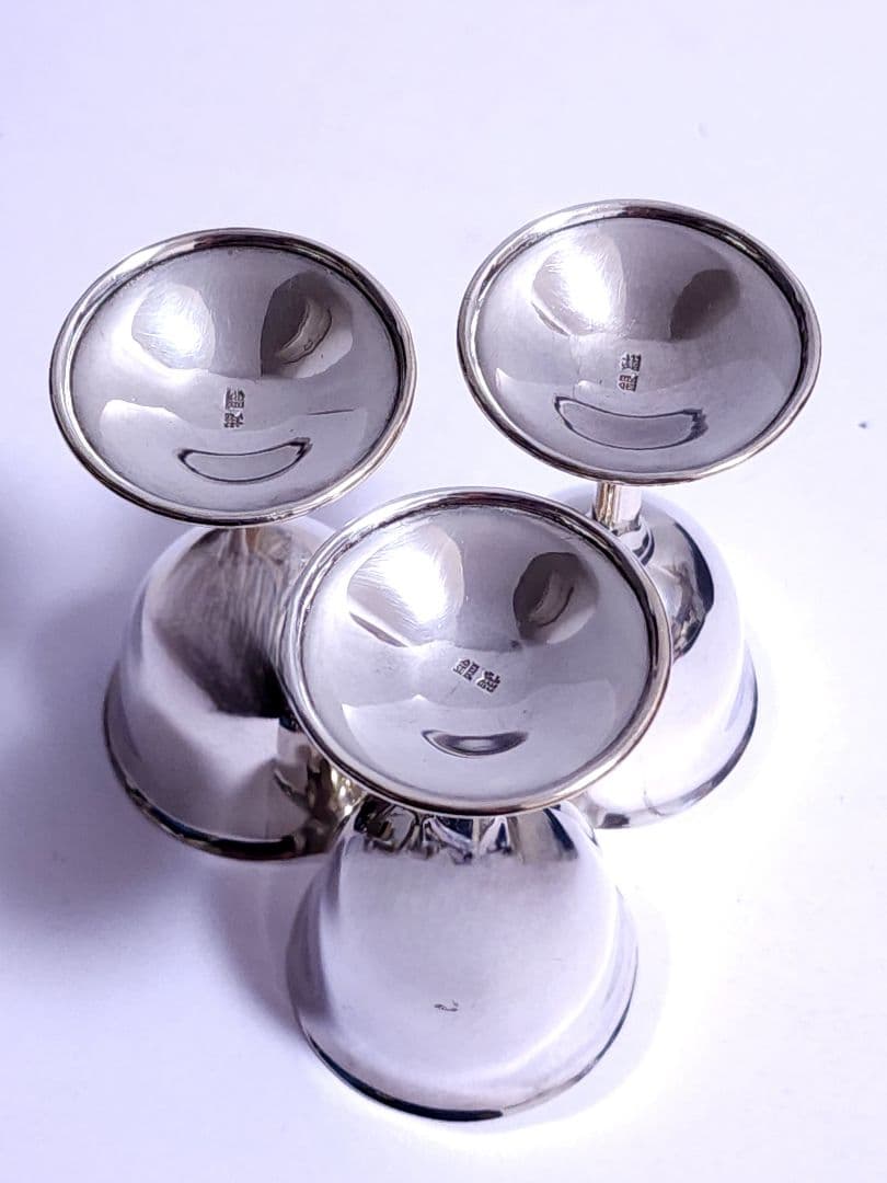 銀杯　純銀 68.78g 盃　3 杯セット　酒器　アンティーク