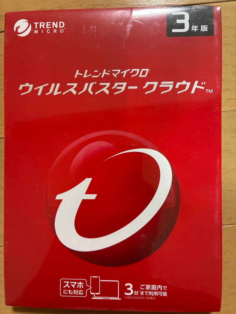 TREND MICRO ウイルスバスタークラウド 3年 3台