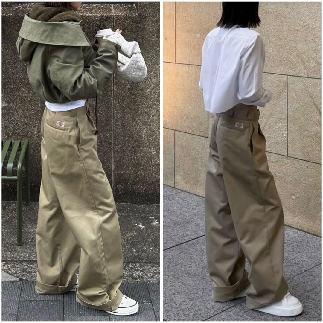 ok.soon Dickies wide chino pants ベージュ L