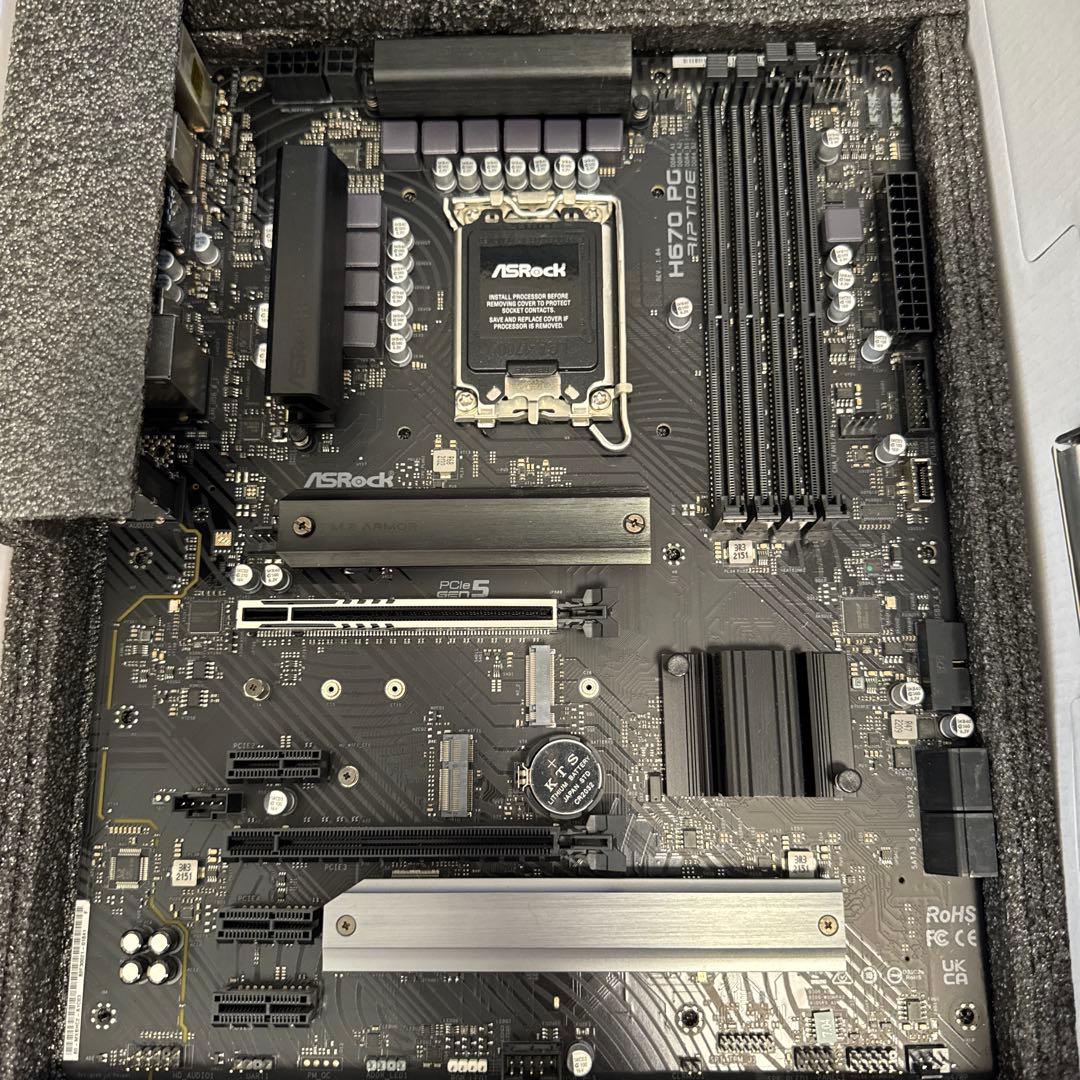 【中古】ASRock製H670 PG Riptideマザーボード