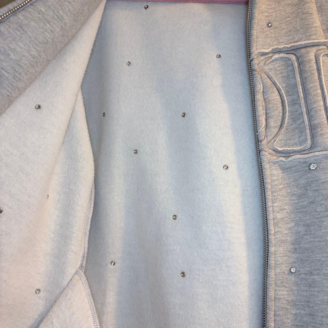 ♡ ダーリッチ Darich ♡ DDロゴビジュージップパーカー グレー 未開封