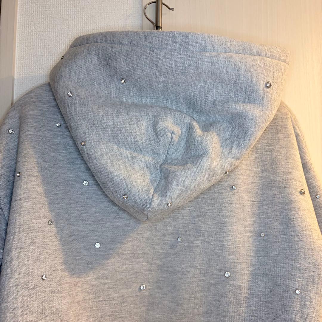 ♡ ダーリッチ Darich ♡ DDロゴビジュージップパーカー グレー 未開封