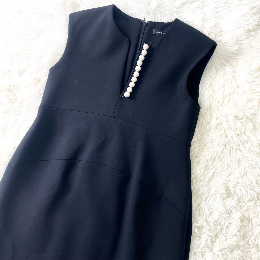 ヨーコチャン　YOKO CHAN オールインワン　ワンピース　パール　ブラック