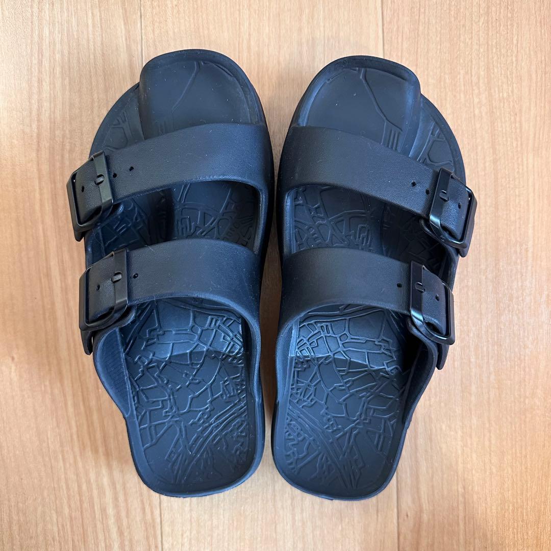 Racbaki ラクバキ イージーサンダル ラップ ブラック　M