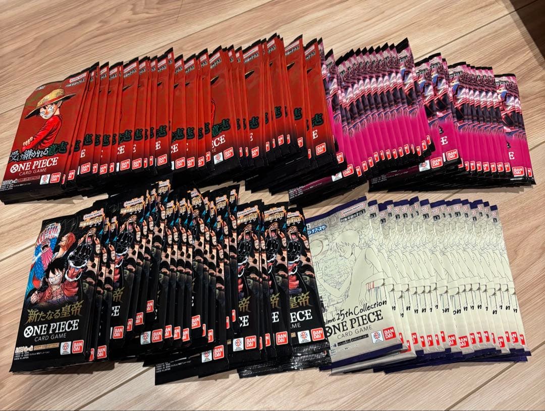 新品 ワンピースカード バラパック115パック、受け継がれる意志、新たなる皇帝他