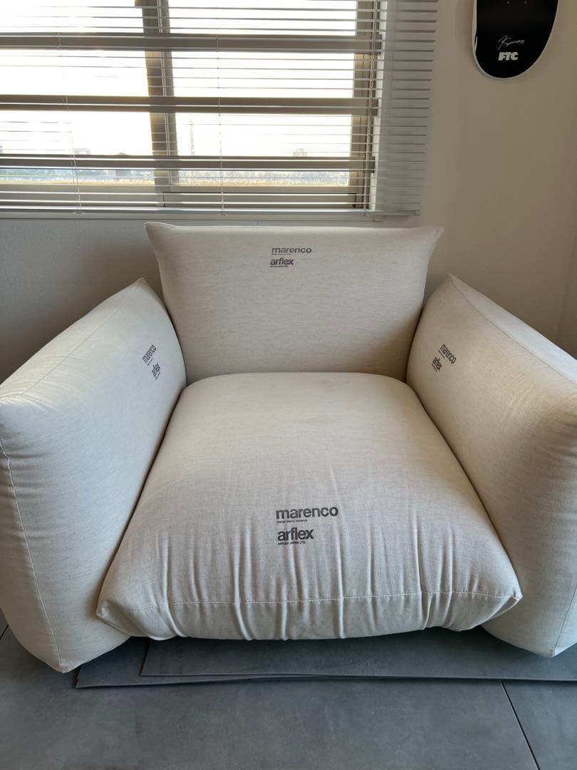 ※9年6ヶ月 保証書付【美品】マレンコ ソファ 1シーター