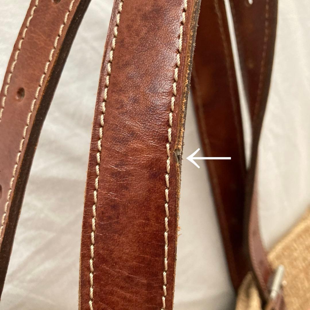 レア　IBELIV アイビリーブ　ラフィア　トートバッグ　革ベルト　カゴバッグ