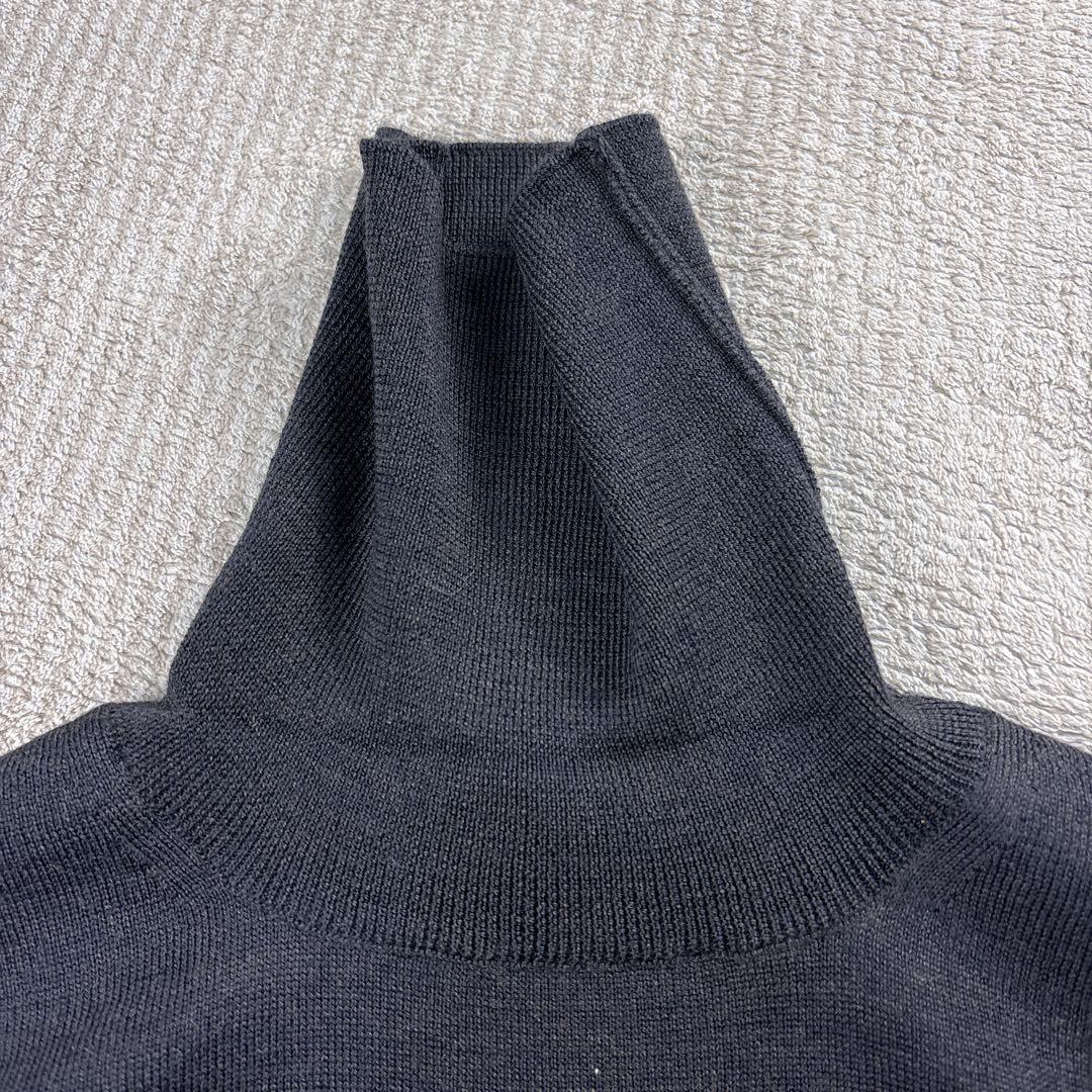 【新品未使用】BEAMS F メリノウール タートルネックニット ブラウン　46