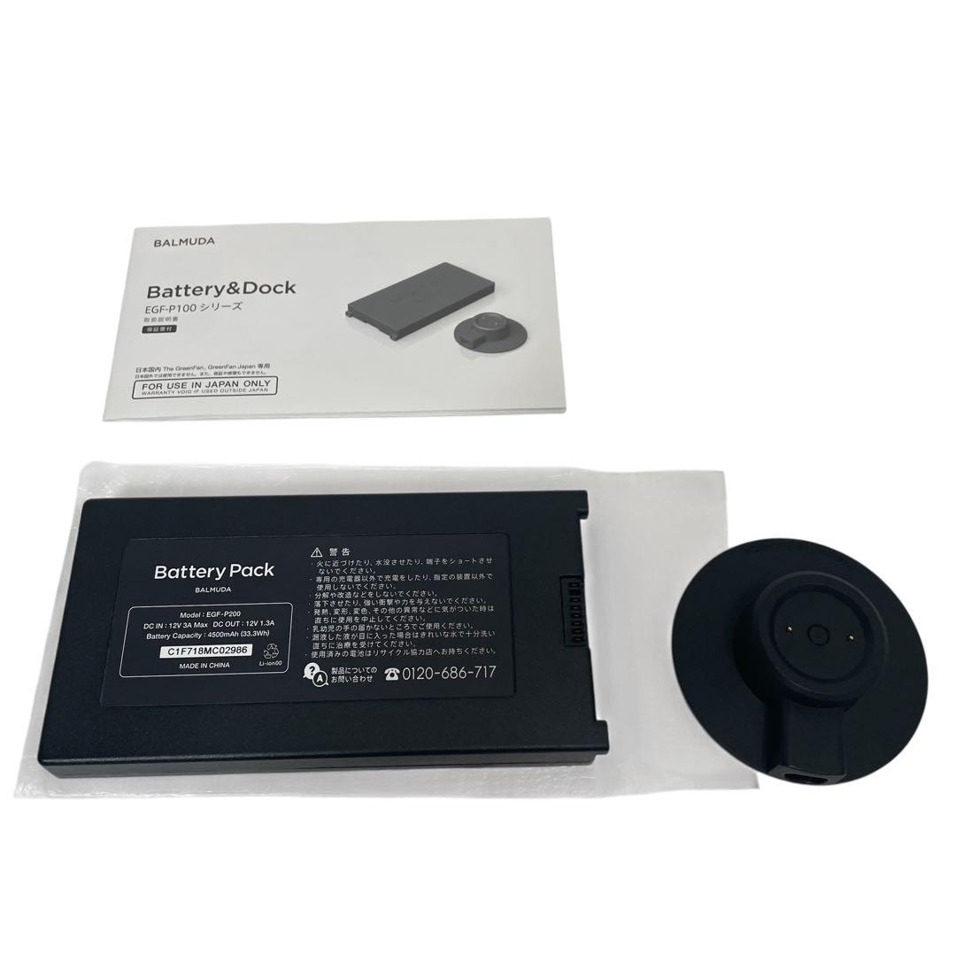 【美品】バルミューダThe GreenFan EGF-1600-DK