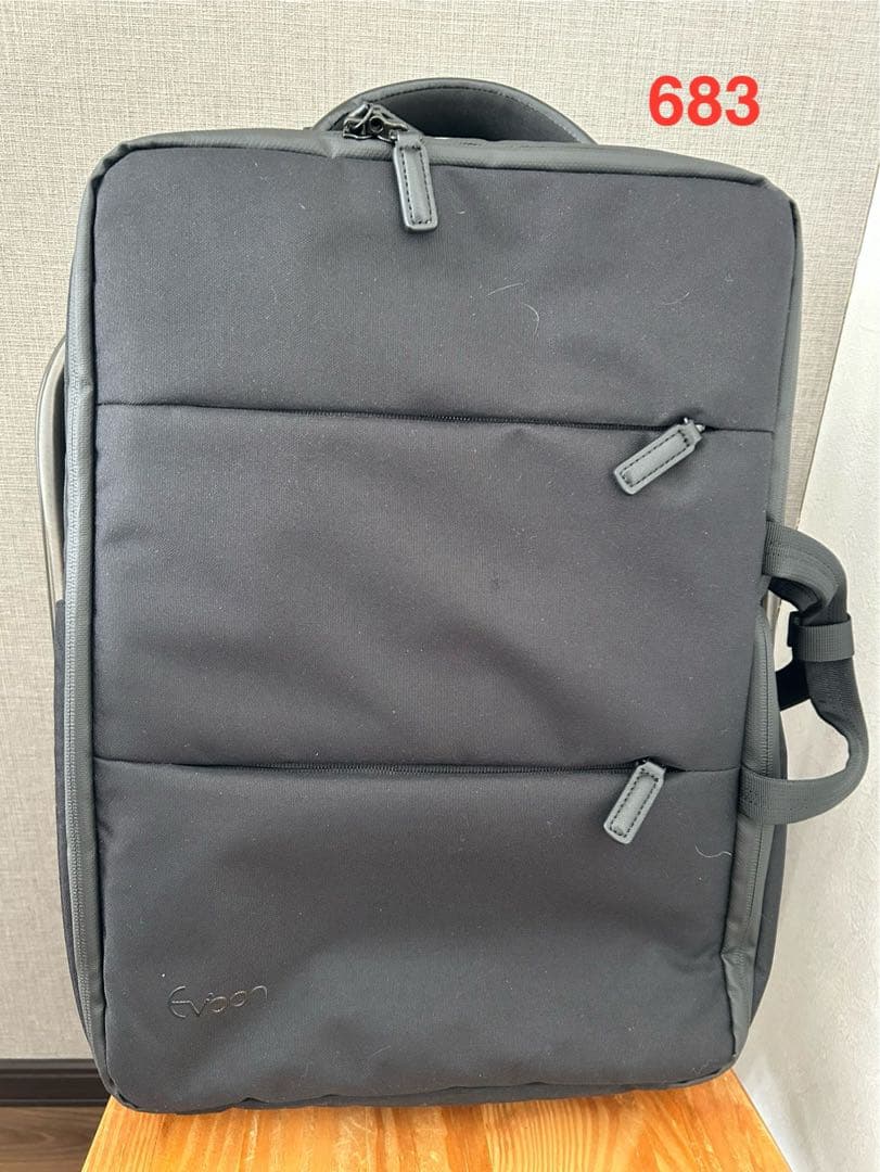 【数回使用】Evoon マルチビジネスリュック 5.0ブラック683