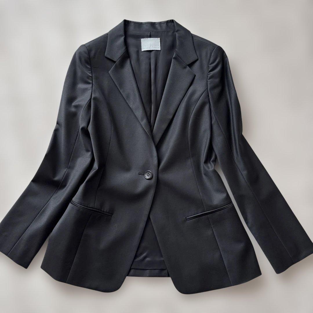 極美品【スーパー120】現行　セオリーリュクス　テーラードL 黒　ウール