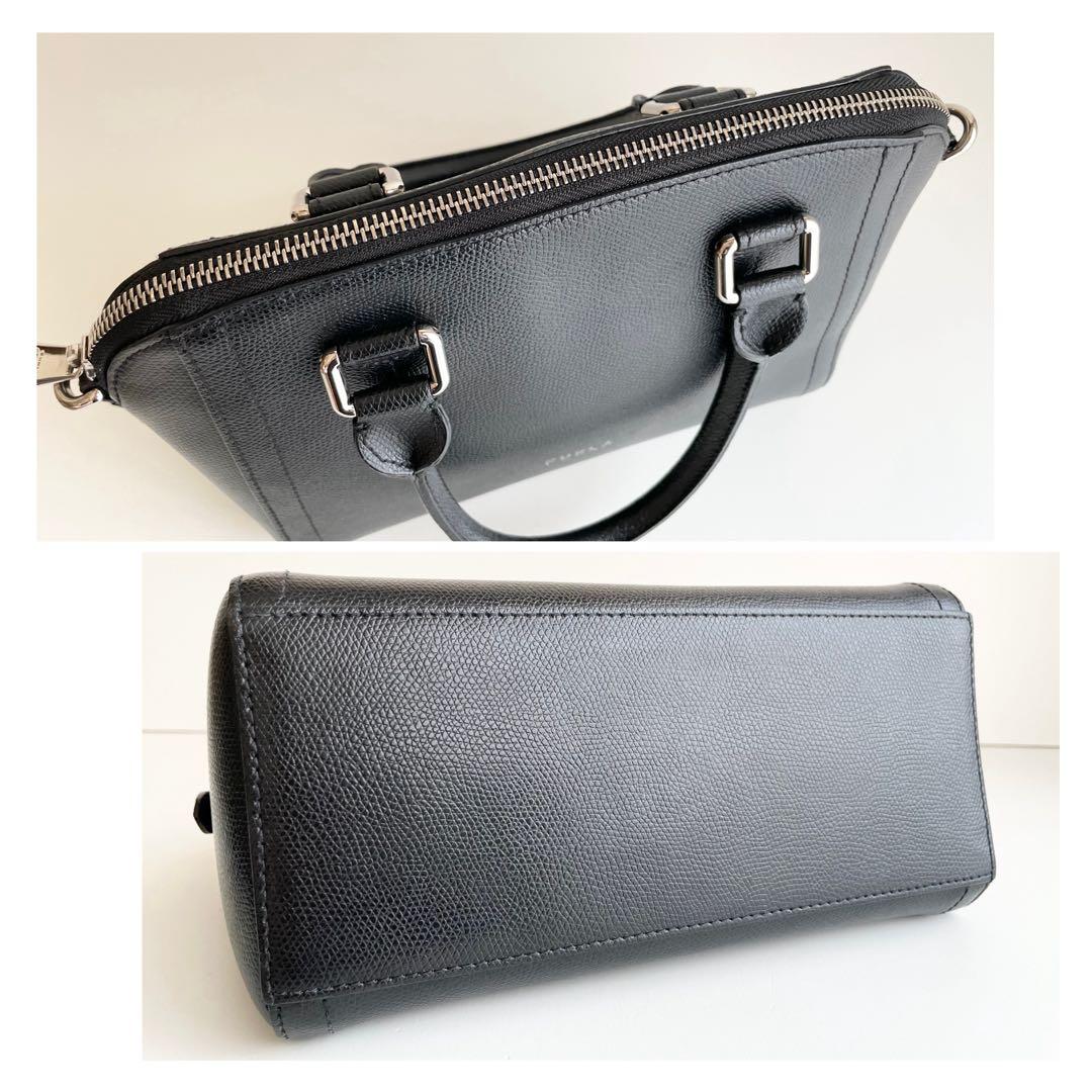 フルラ FURLA ハンドバッグ 2way ネクスト レザー ブラック ほぼ新品