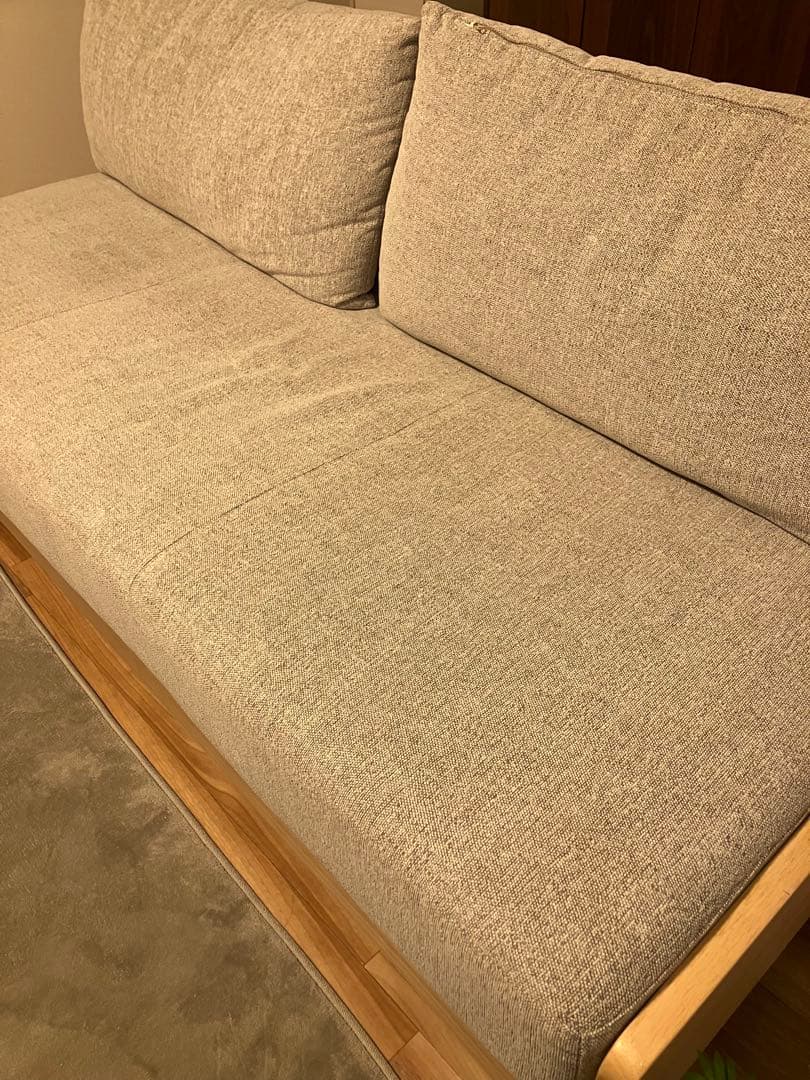 2人掛けソファベッド リクライニング モダンデコ　幅186cm