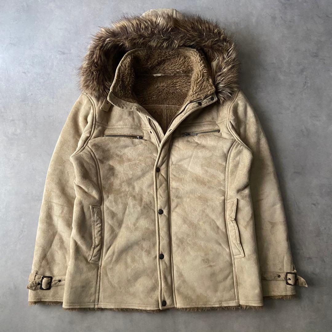 ジャケット・アウター archive grunge fur mouton jacket y2kCD21