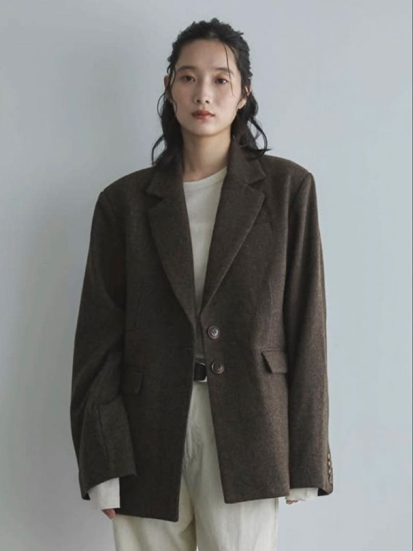 〈Feepur〉ウール混テーラードジャケット