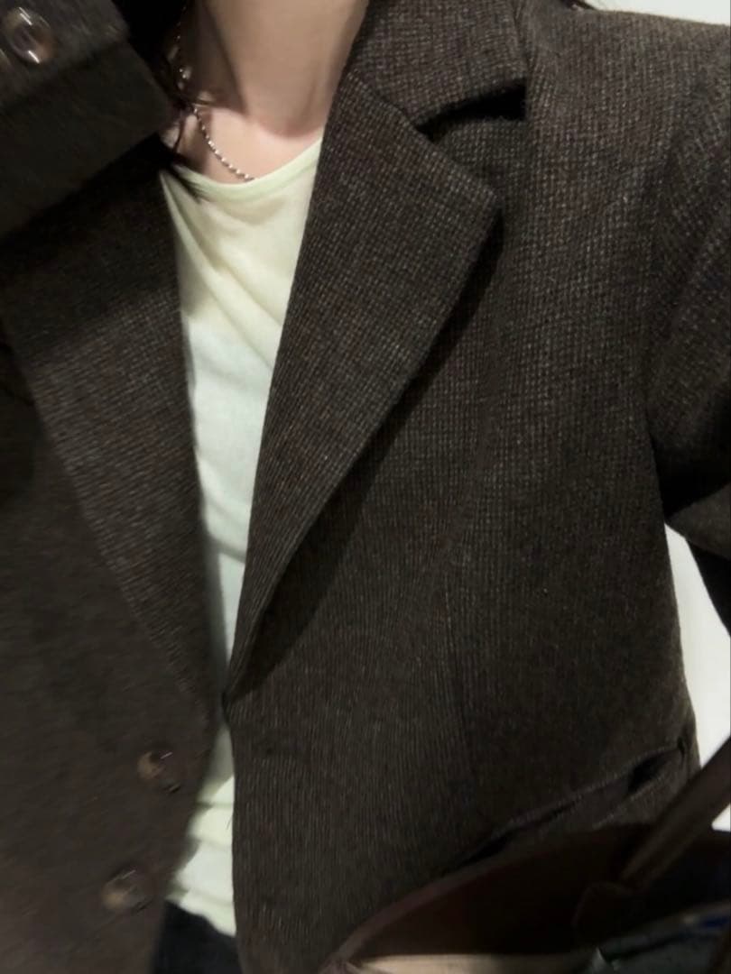 〈Feepur〉ウール混テーラードジャケット