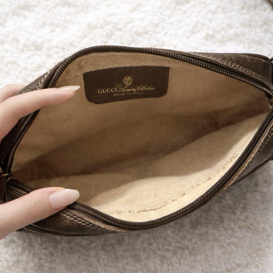 GUCCI オールドグッチ　斜め掛け ショルダーバッグ