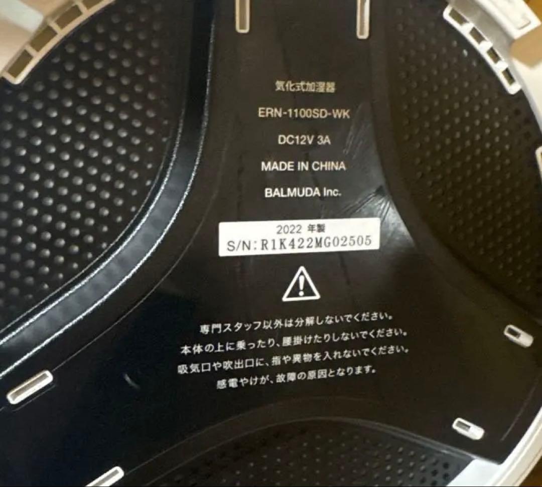 K*L様 BALMUDA Rain ERN-1100SD 2022年製