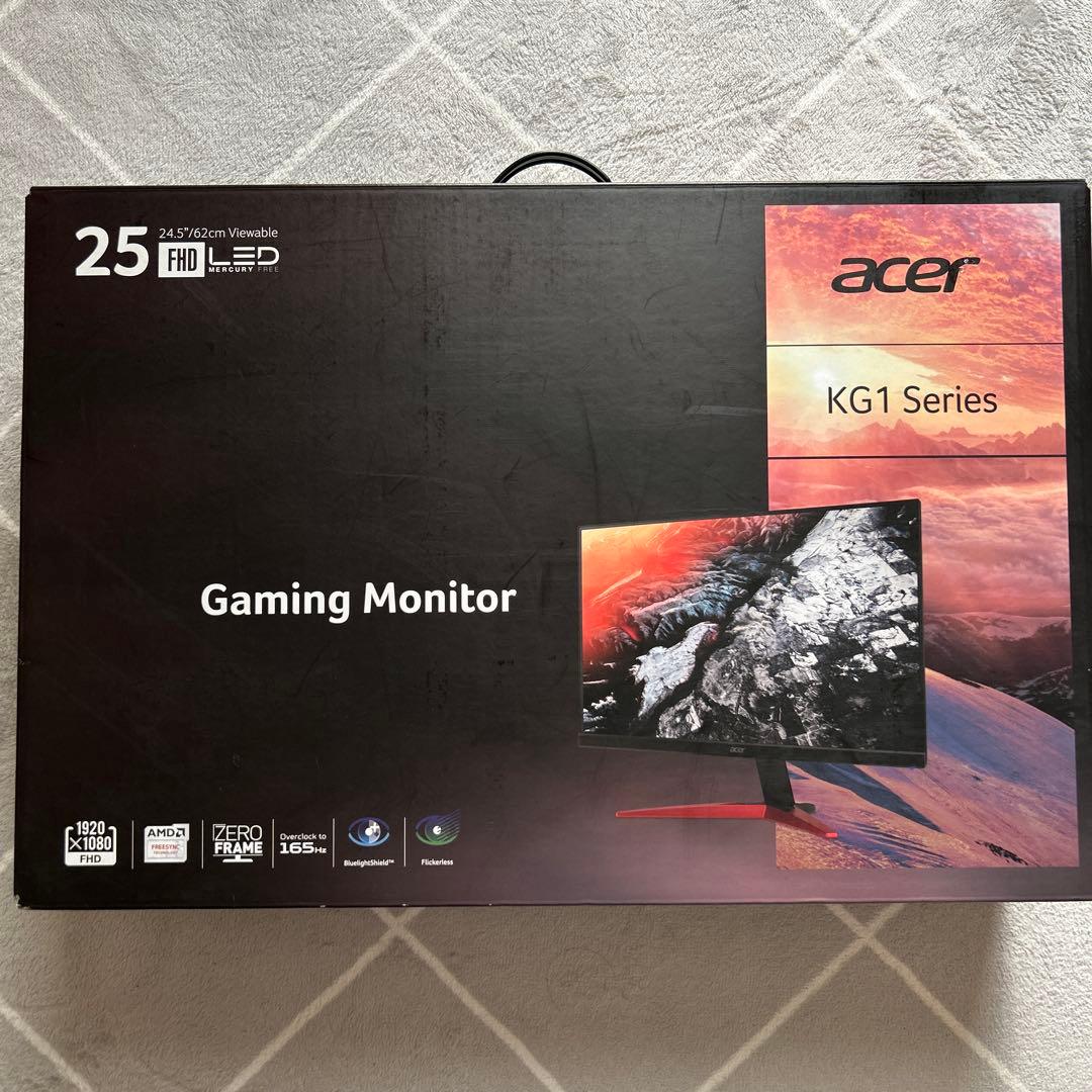 Acer KG251Q 24.5インチ モニター 165Hz