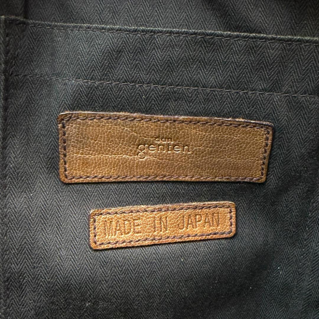 良品 dan genten 3368 リュック レザー ゴートヌメ ブラウン系