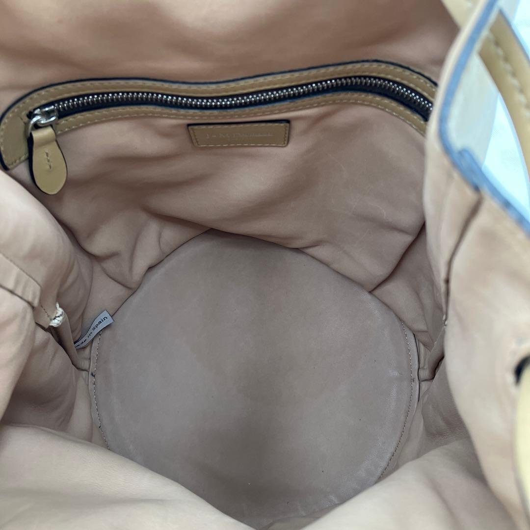 【美品】J&M DAVIDSON ミニ デイジー ウィズ ハンドバッグ キャメル