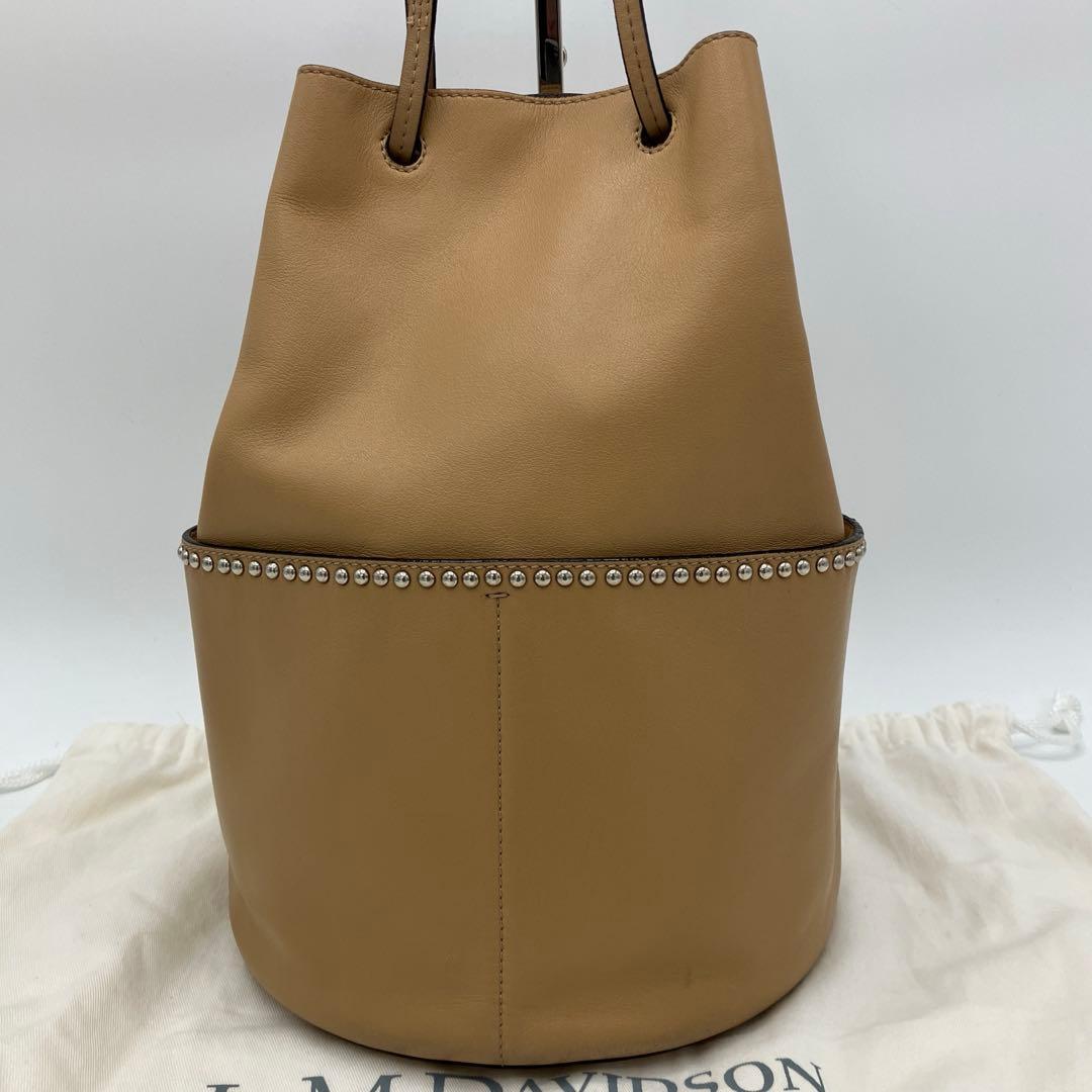 【美品】J&M DAVIDSON ミニ デイジー ウィズ ハンドバッグ キャメル