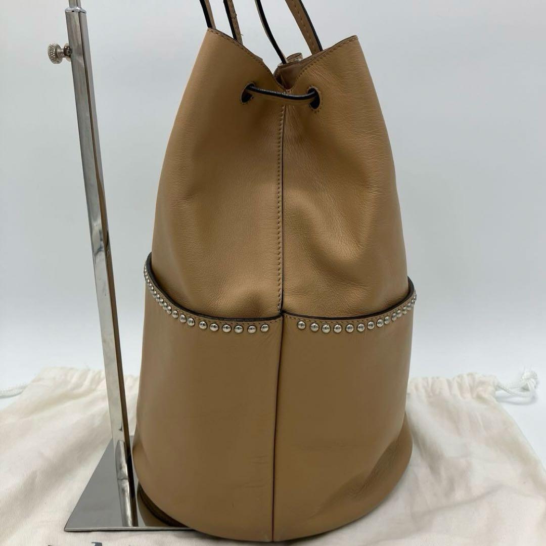 【美品】J&M DAVIDSON ミニ デイジー ウィズ ハンドバッグ キャメル