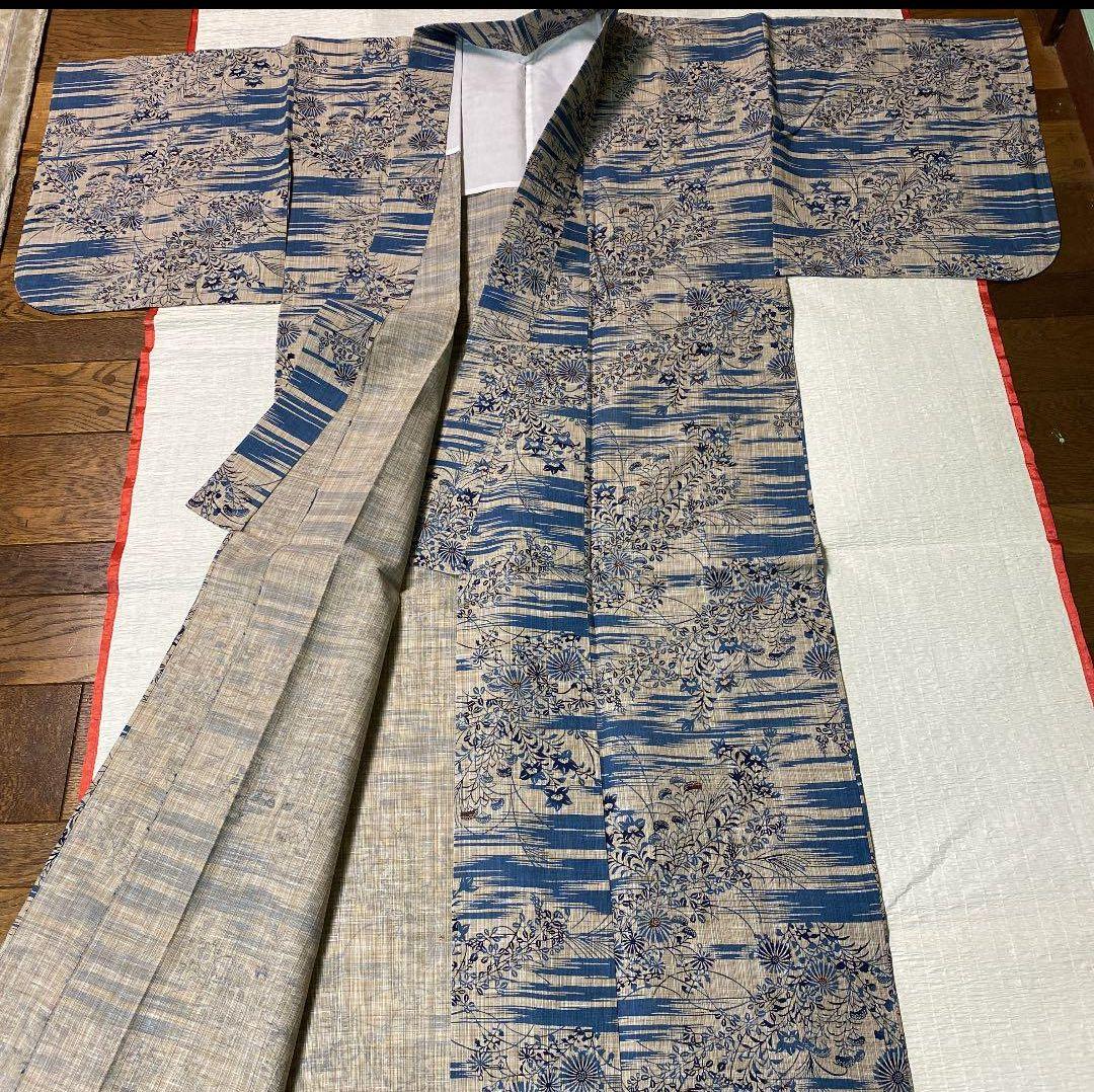 浴衣　奥州小紋風