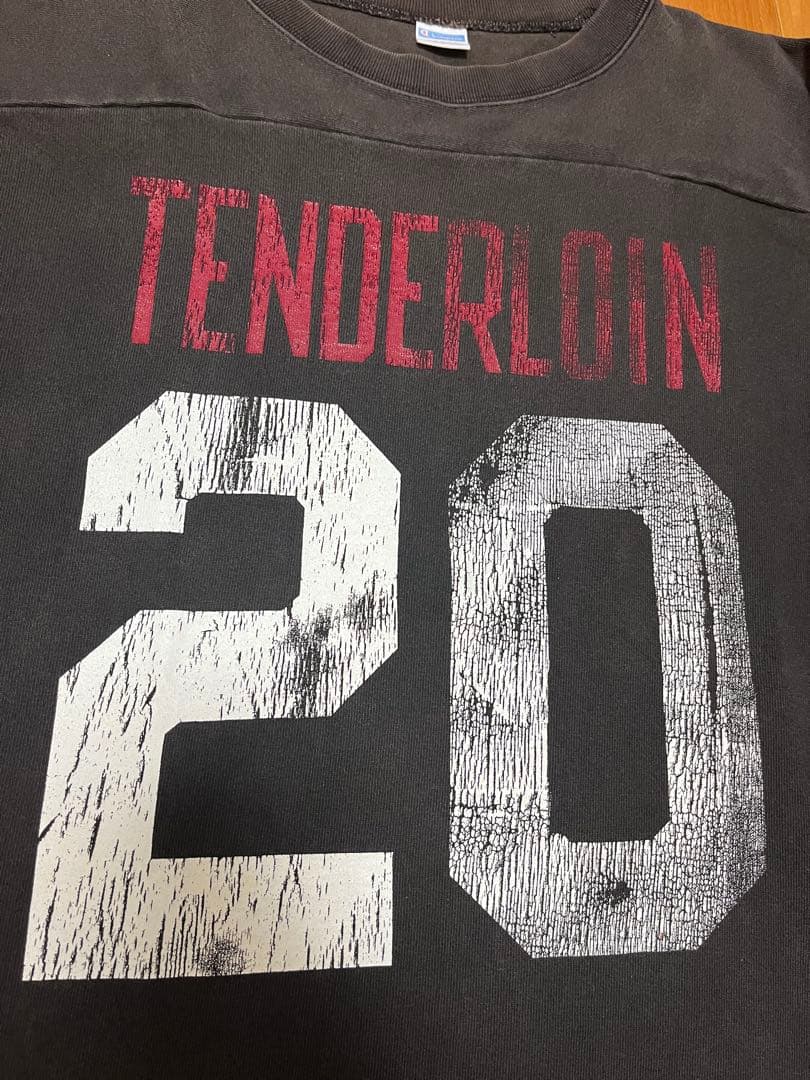 黒L tenderloin テンダーロイン フットボール Tシャツ