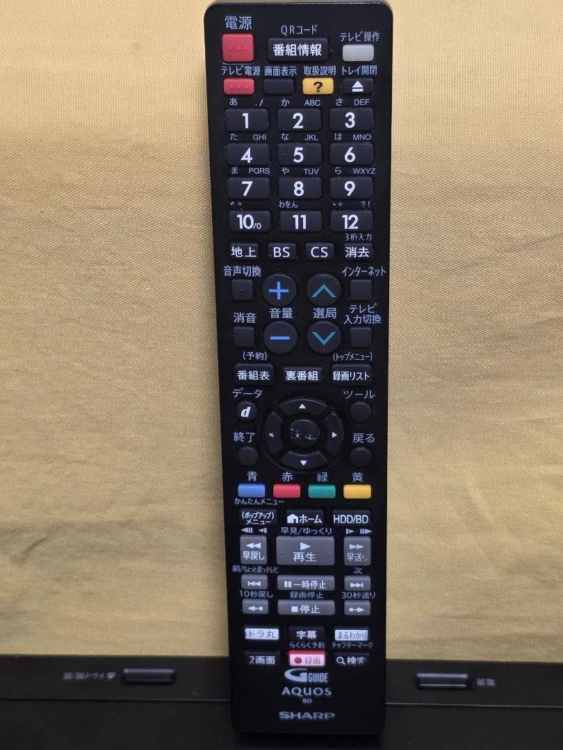 SHARP AQUOS BDレコーダー BD-NW510　2017年製 整備品